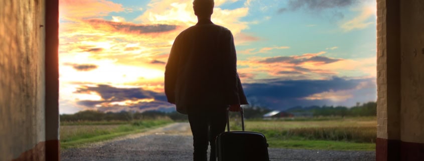 persoon-met-bagage