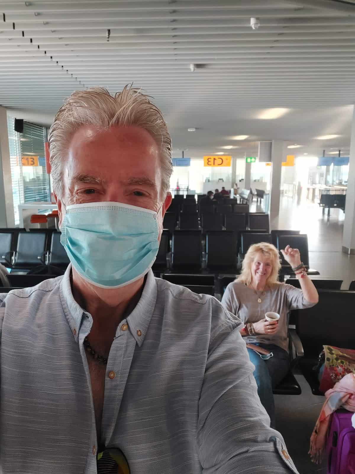 Klant op Schiphol
